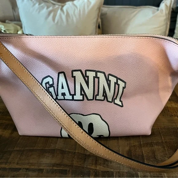 Ganni smiley face bag hotsell